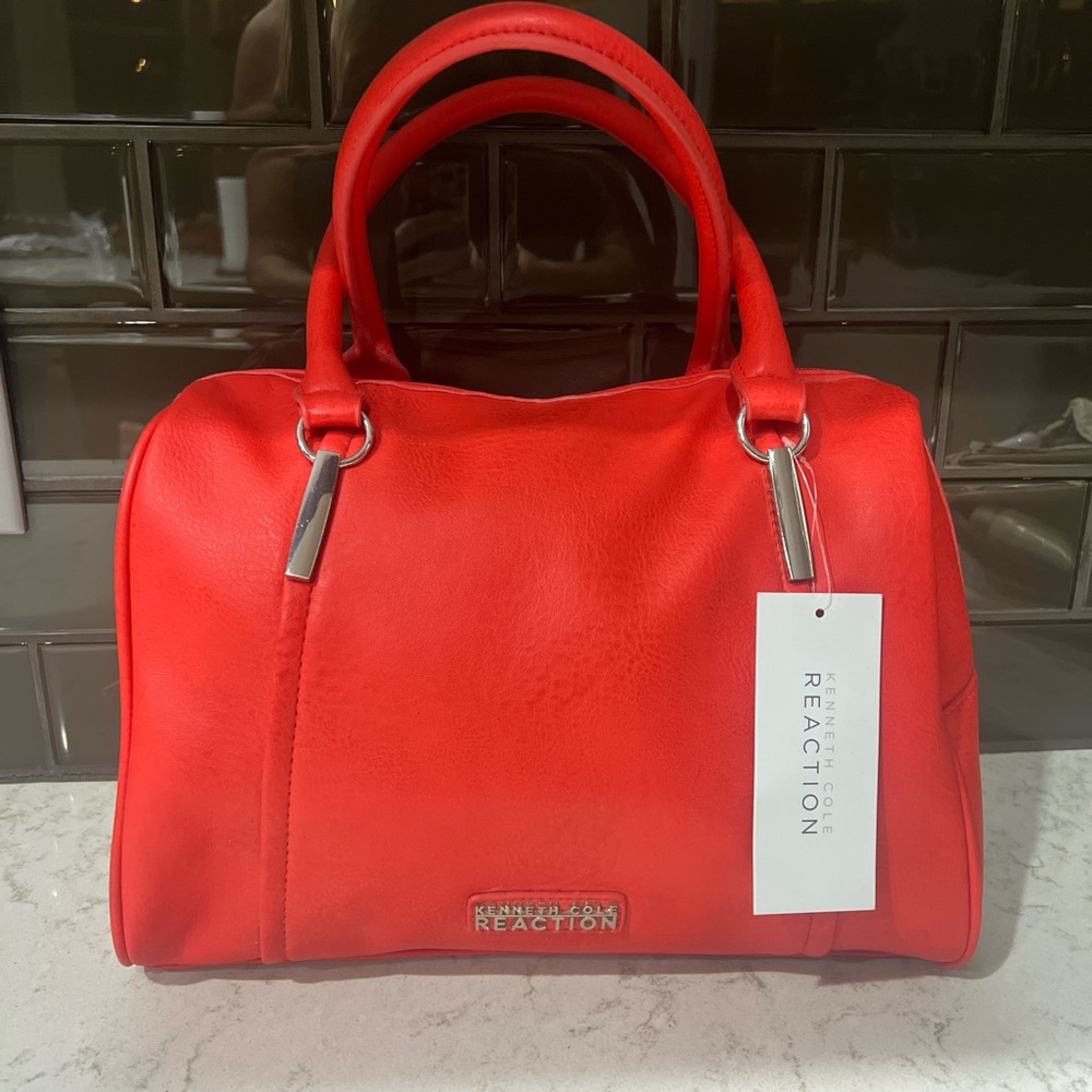 Kenneth Cole Reaction Red satchel bag. NWT